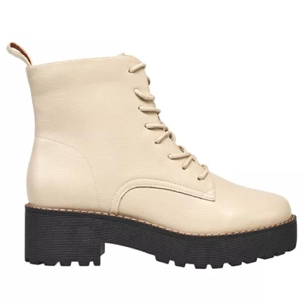 French Connection Grace Lace-Up Combat Boots size 9